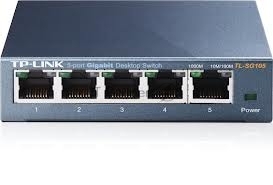 Коммутатор TP-Link SOHO TL-SG105 5-port Desktop Gigabit Switch, 5 10/100/1000M RJ45 ports, metal case