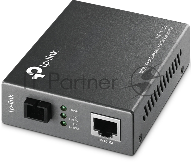 Медиаконвертер TP-Link MC111CS SMB 10/100M RJ45 to 100M single-mode, Full-duplex, up to 20Km