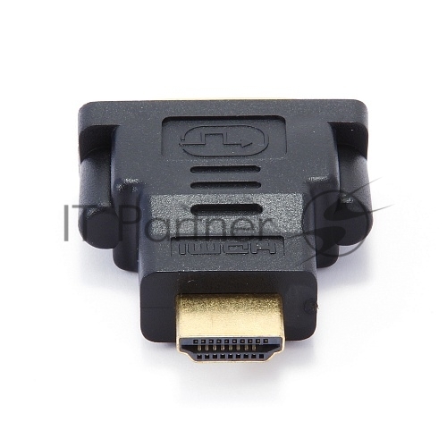 Переходник Gembird Переходник HDMI-DVI 19M/25F, золотые разъемы, пакет