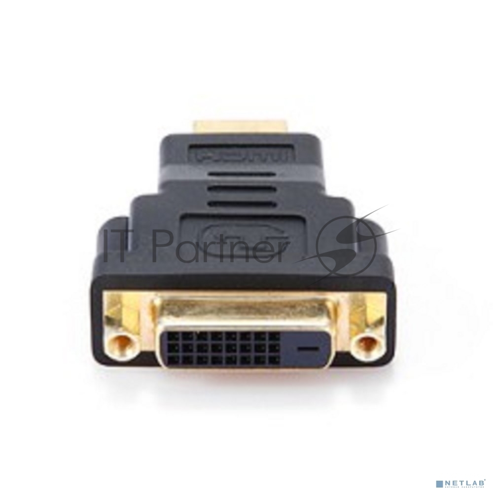 Переходник Gembird Переходник HDMI-DVI 19M/25F, золотые разъемы, пакет