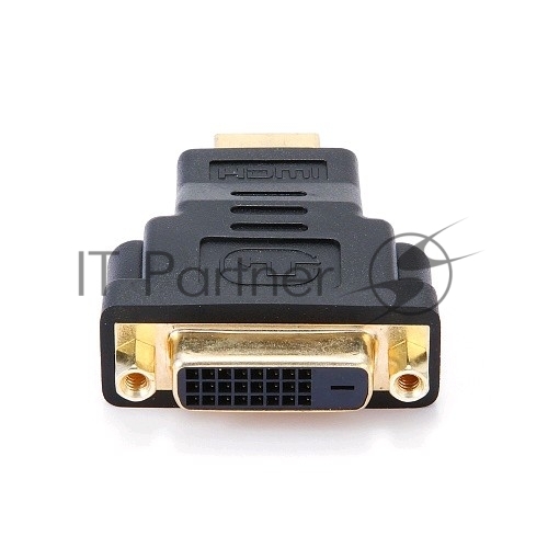 Переходник Gembird Переходник HDMI-DVI 19M/25F, золотые разъемы, пакет