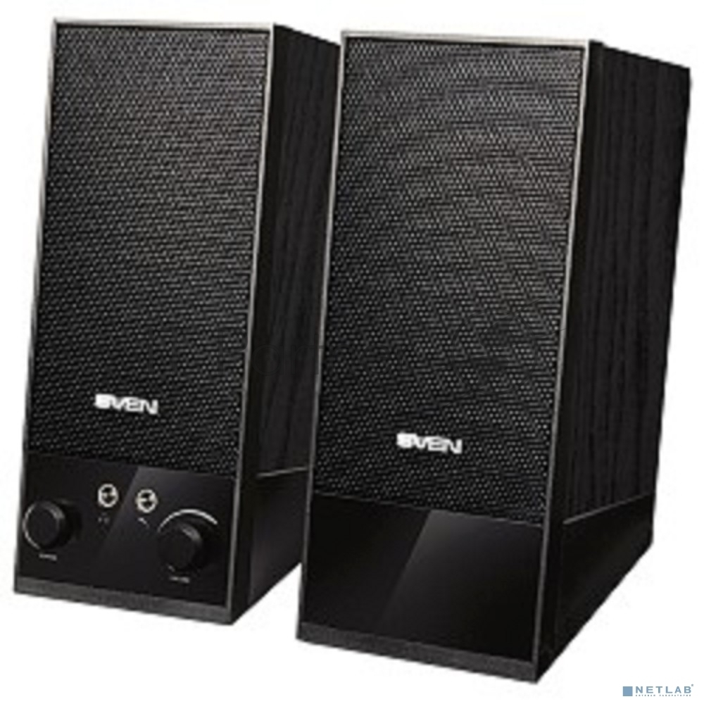 Акустическая система SVEN SPS-604 2.0 черный 4Вт