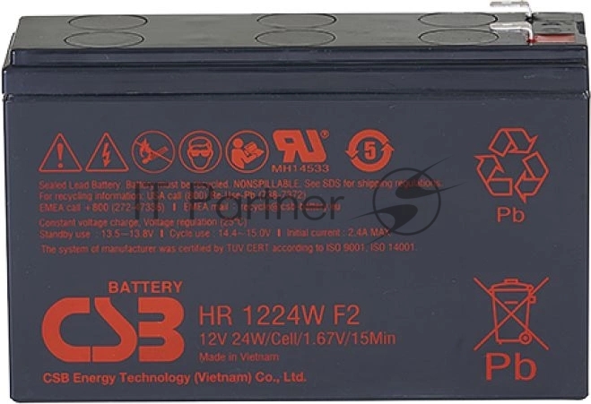 Батарея для ИБП CSB HR 1224W (12V, 5.5Ah)