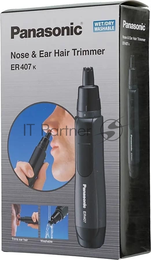 Триммер Panasonic ER407 черный (насадок в компл:1шт)