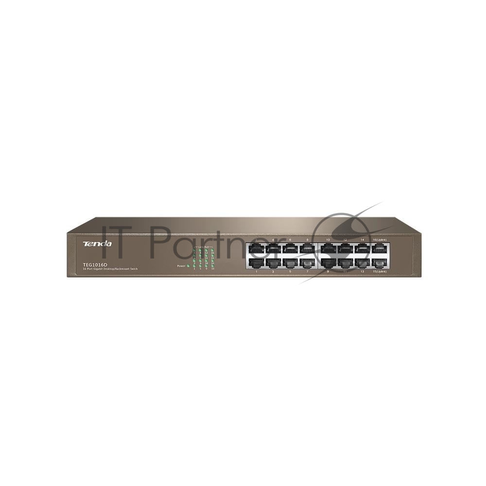 Коммутатор Tenda TEG1016D 16-Port 10/100/1000 Gigabit Switch