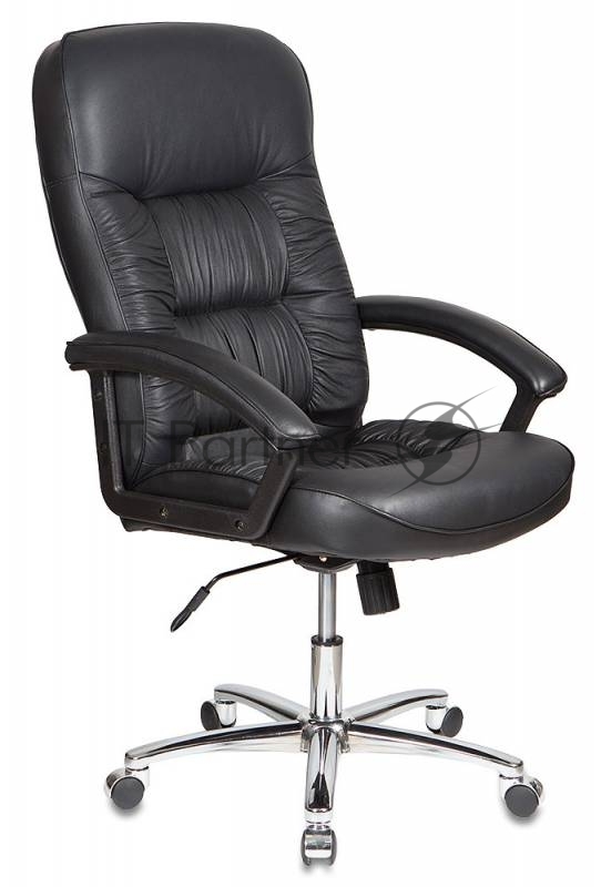 Кресло Бюрократ T-9908AXSN-AB черный, кожа