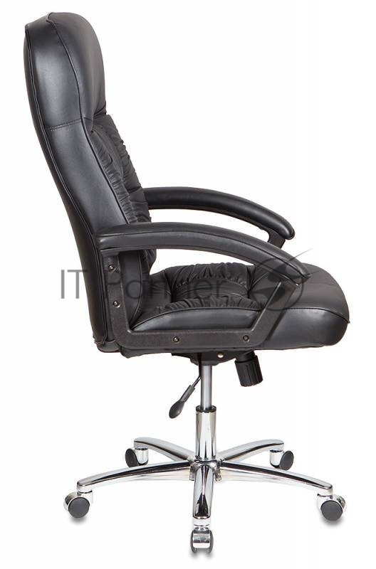 Кресло Бюрократ T-9908AXSN-AB черный, кожа