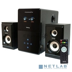 Акустическая система Dialog Progressive AP-220 черный 2.1, 30W+2*12W RMS, USB+SD reader