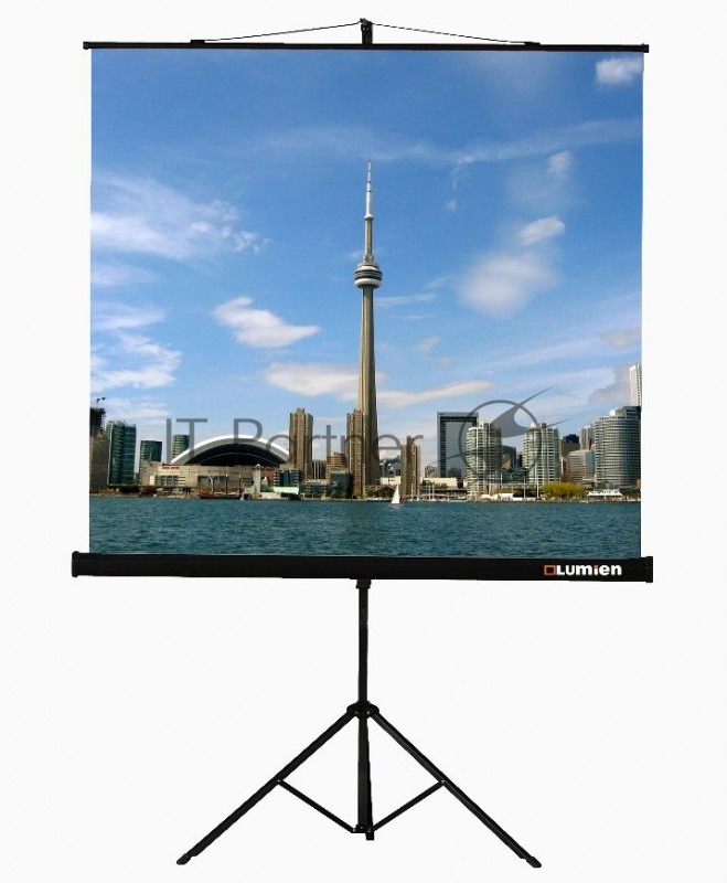 Экраны LUMIEN Lumien Экран на треноге 180x180 см Eco View LEV-100102 1:1 с возможностью настенного крепления