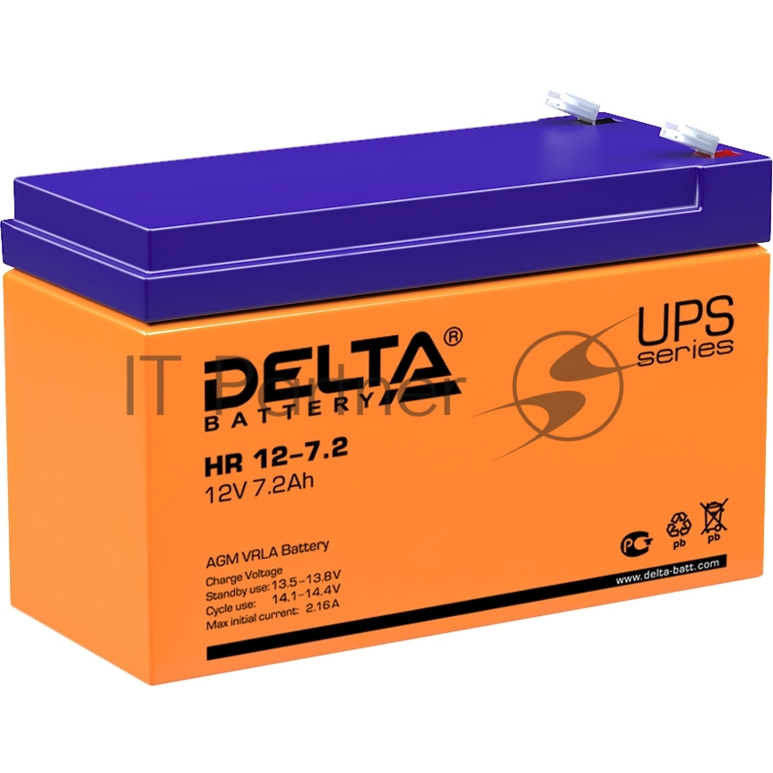 Батарея для ИБП Delta HR 12-7.2 (12V, 7.2Ah)