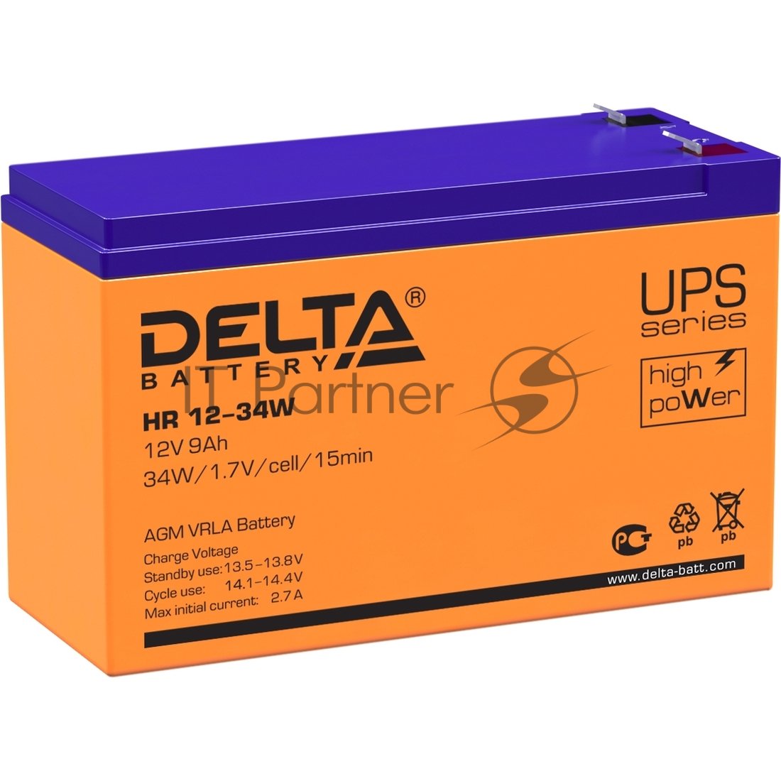 Батарея для ИБП Delta HR 1234W (12V, 9Ah)