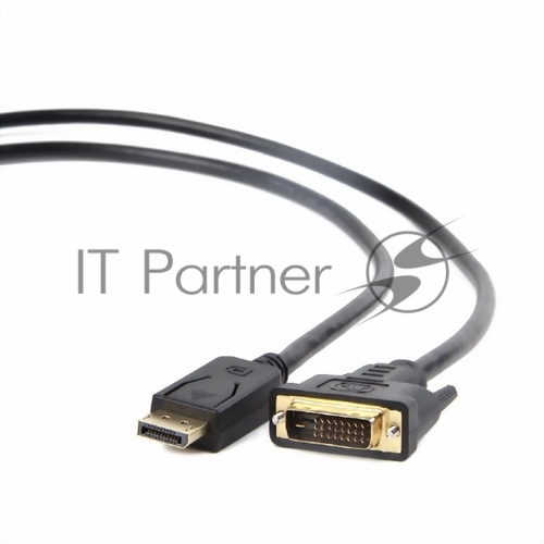 Кабель DisplayPort-DVI Gembird/Cablexpert  3м, 20M/19M, черный, экран, пакет(CC-DPM-DVIM-3M)