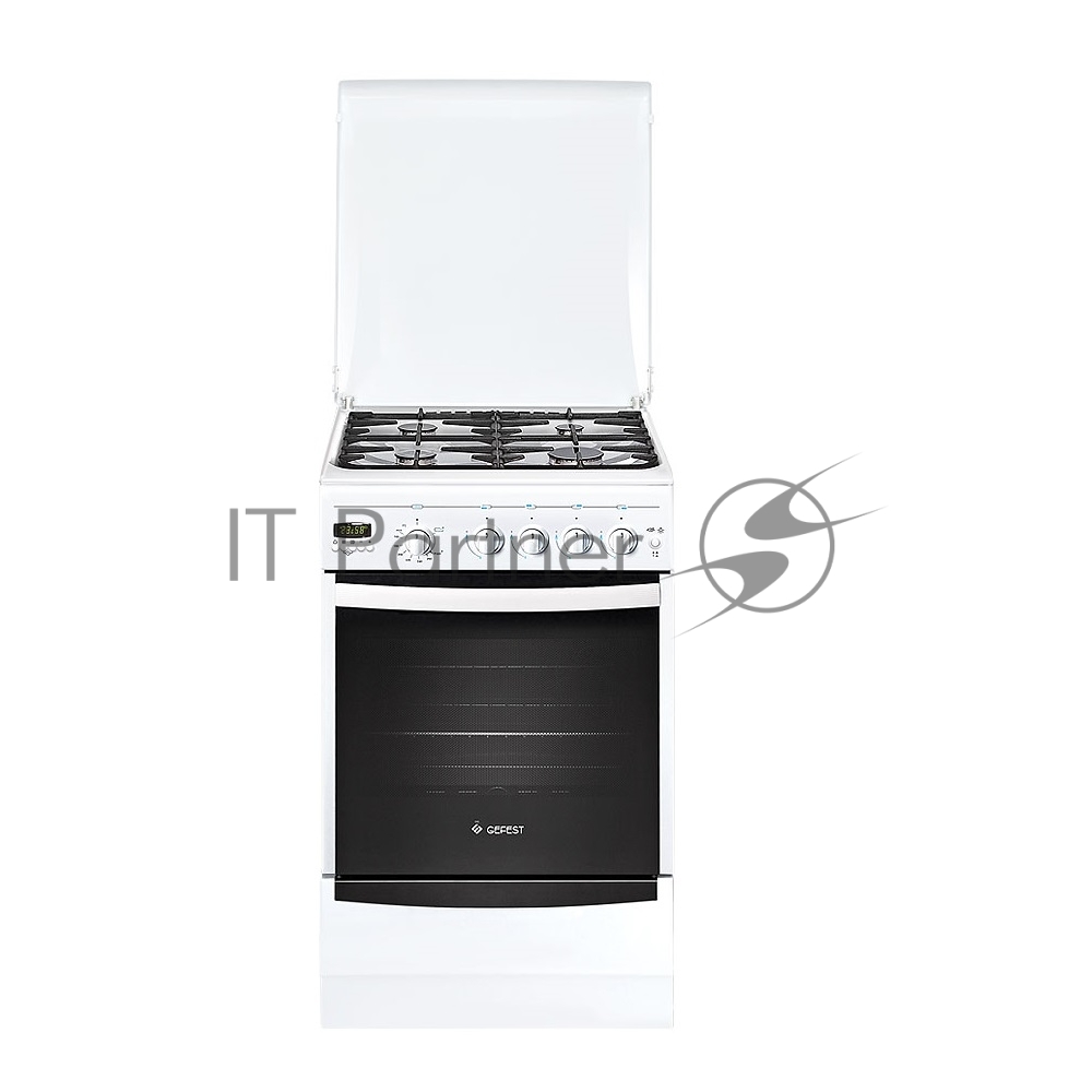 Плита газовая Gefest ПГ 5100-04 белый, конфорок 4 шт, духовка 52 л, 50 см x 85 см x 58.5 см