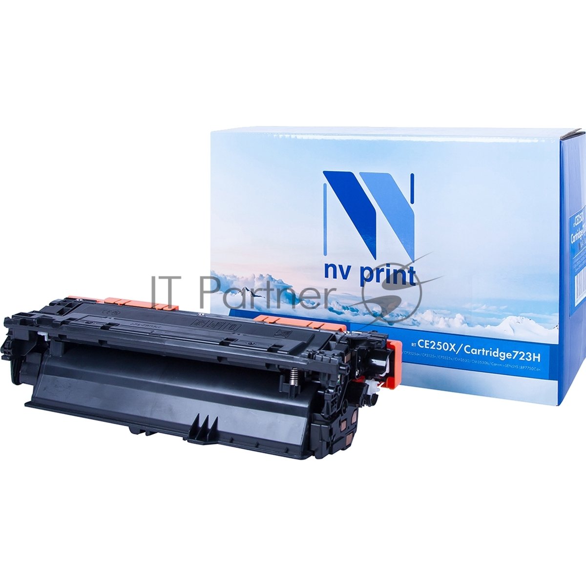 Картридж NVP совместимый NV-CE250X/NV-723H Black универсальные для HP/Canon Color LaserJet CP3525/ CP3525n/ CP3525dn/ CP3525x/ LBP 7750 i-Sensys 7750cd/ 7750Cdn (10500k)