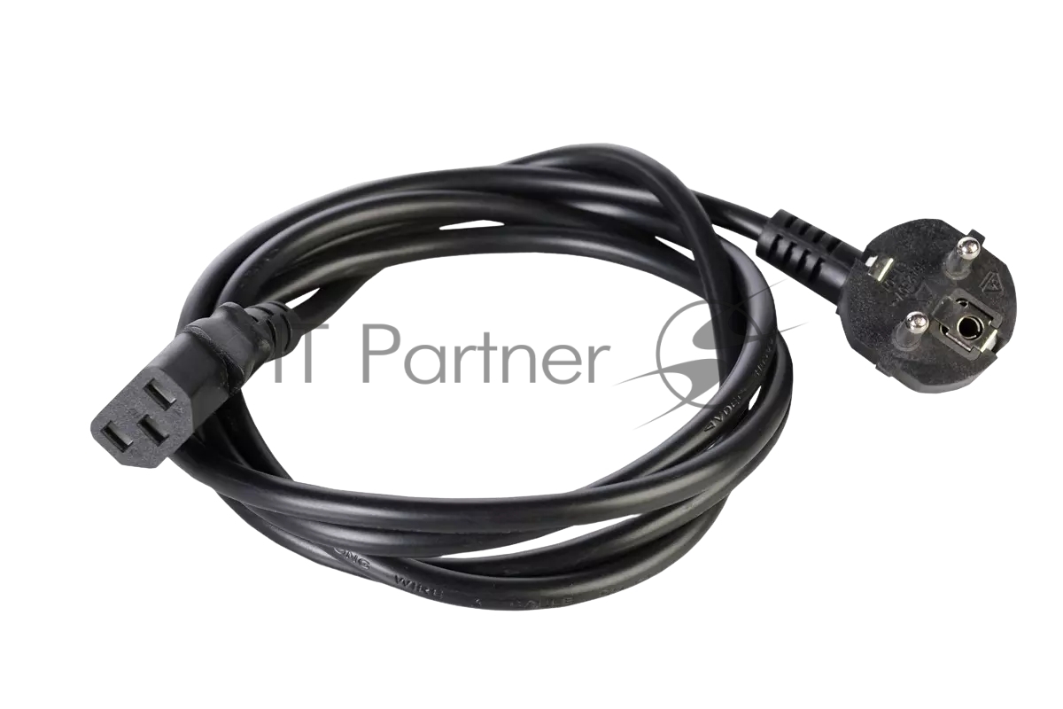 REM Шнур питания с заземлением IEC 60320 C13/EU-Schuko, 10А/250В (3x1,0), длина 1,8 м. (R-10-Cord-C13-S-1.8)