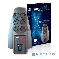 Сетевой фильтр Pilot X-Pro 3 м, 6 розеток, серый, коробка