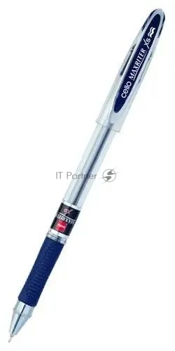 Ручка шариковая Cello MAXRITER XS, d=0.7мм, сменный стержень, линия 0.5мм, резиновая манжета, чернила пониженной вязкости, синий