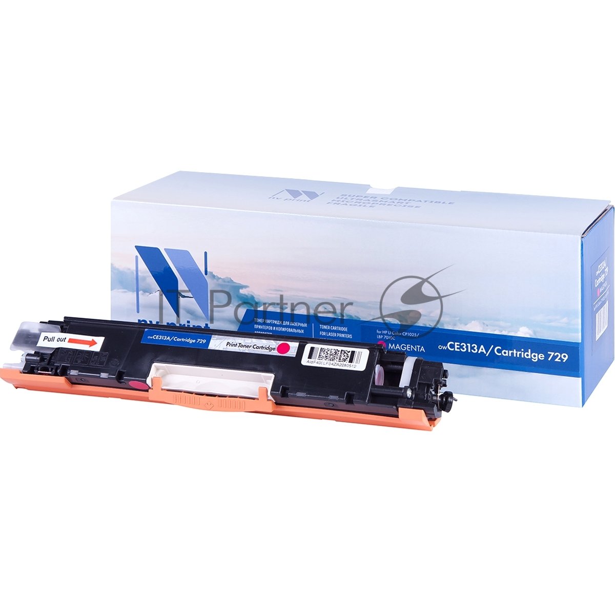 Картридж лазерный NVPrint совместимый HP CE313A/Canon729 Magenta для LJ Color CP1025 (1000k)
