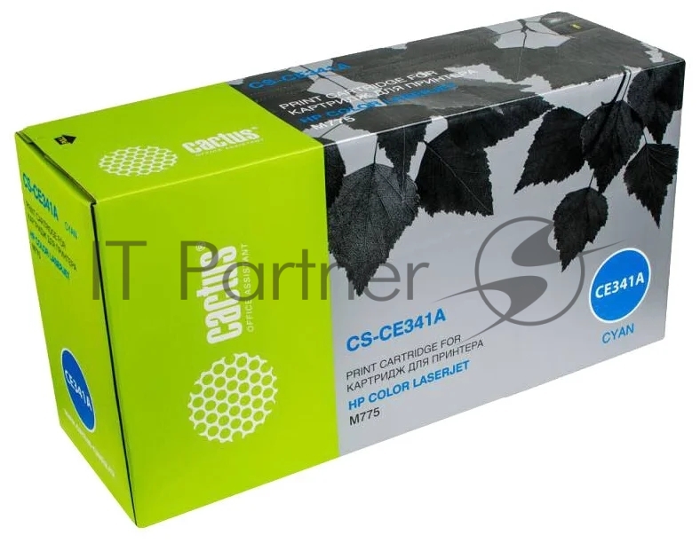 Картридж лазерный Cactus CS-CE341A голубой (16000 стр.) для HP Color LaserJet M775