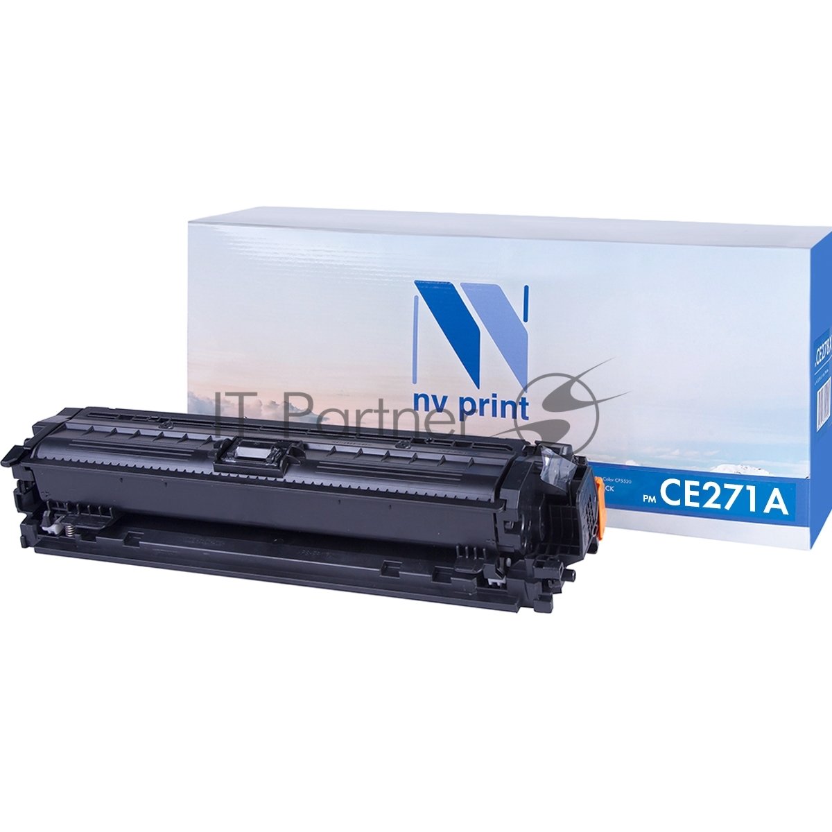 Картридж лазерный NVPrint совместимый HP CE271A Cyan для LJ Color CP5520 (15000k)