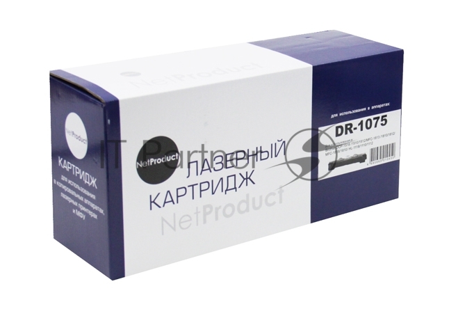 Драм-юнит NetProduct DR-1075 для Brother HL-1010R/1112R/DCP-1510R/1512R/MFC-1810R (NetProduct) NEW DR-1075, 10К