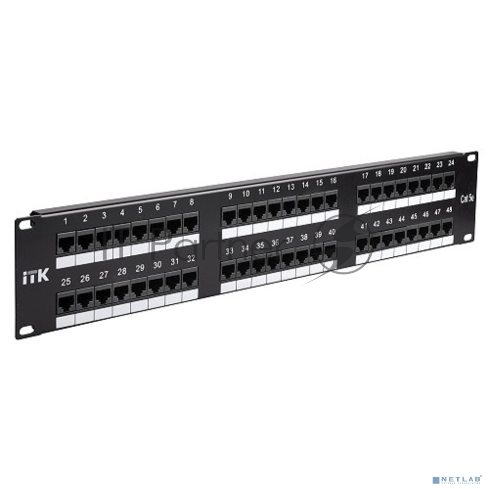Патч-панель 2U кат.5Е UTP, 48 портов (IDC Dual) 2U патч-панель кат.5Е UTP, 48 портов (IDC Dual)
