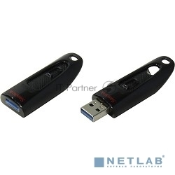 Флешка USB Sandisk CZ48 Ultra (SDCZ48-256G-U46), 256Gb, USB 3.0, R/W 130/30, черный