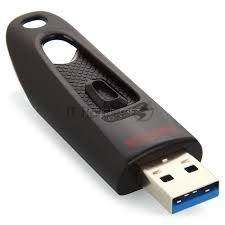 Флешка USB Sandisk CZ48 Ultra (SDCZ48-256G-U46), 256Gb, USB 3.0, R/W 130/30, черный