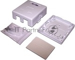 Модуль TWT (TWT-SA2-WH) Настенная коробка 2 порт. для Keystone