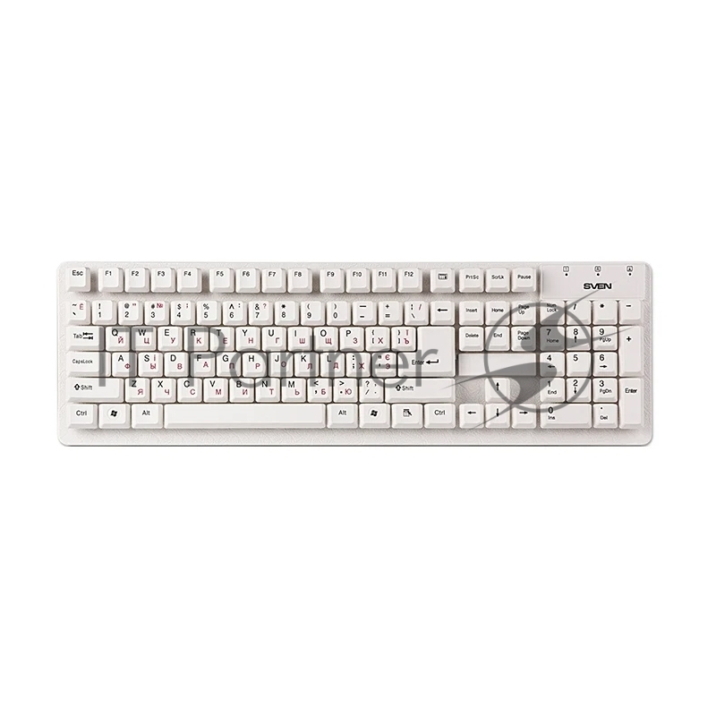 Клавиатура проводная SVEN Standard 301 USB белая
