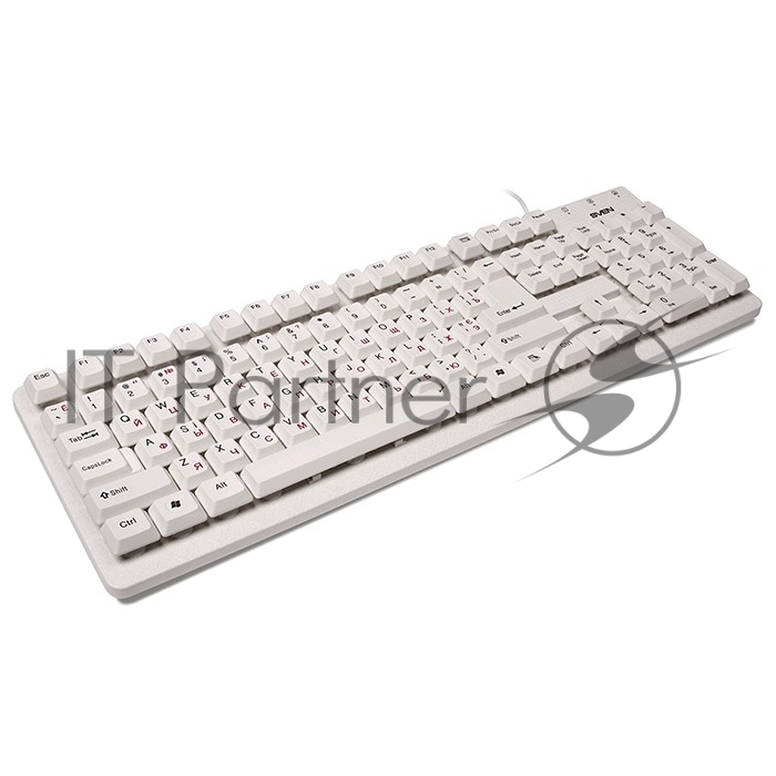 Клавиатура проводная SVEN Standard 301 USB белая