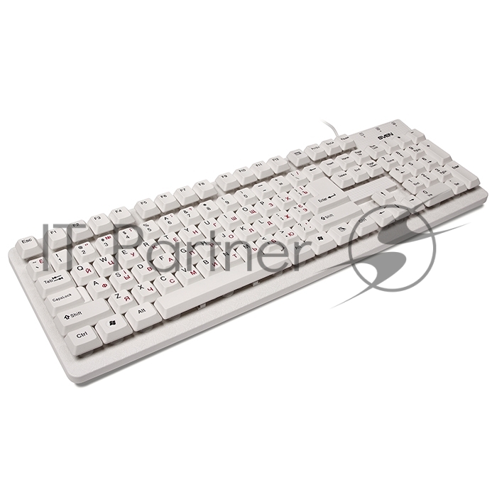 Клавиатура проводная SVEN Standard 301 USB белая