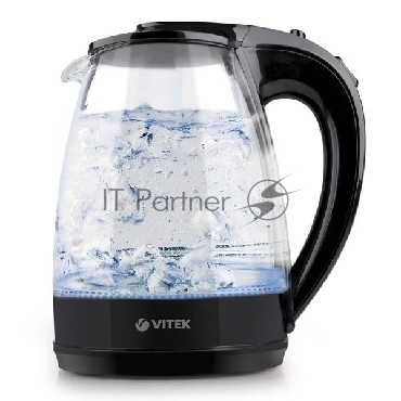 Чайник электрический Vitek VT-1122 TR бесцветное стекло (стекло, 1.7 л, 2200 Вт)