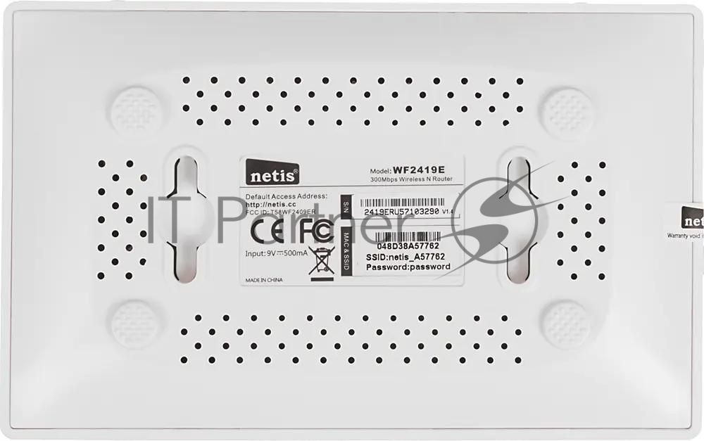 Роутер WRL Router Netis 300MBPS 10/100M 4P WF2419E