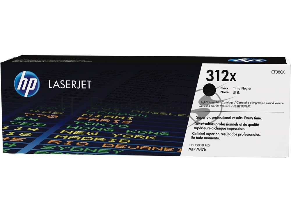 Картридж лазерный HP 312A CF380X черный бар.в компл. (4400стр.) для HP CLJ Pro M476
