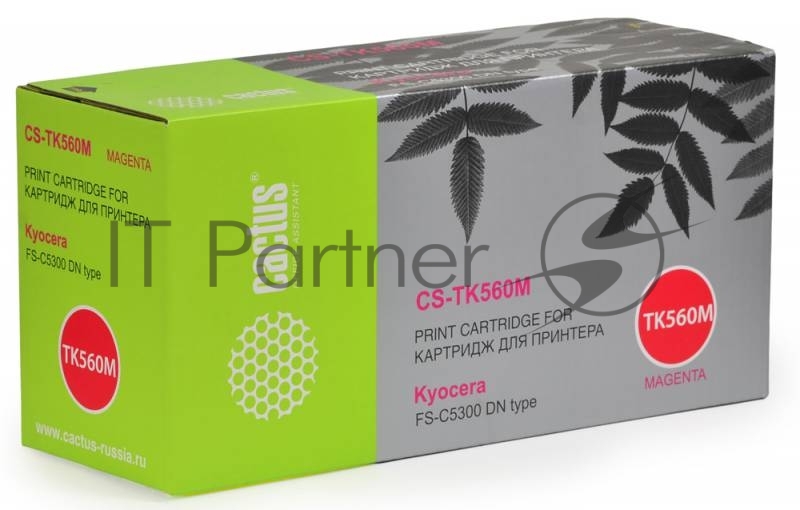 -/ Картридж лазерный Cactus CS-TK560M TK-560 пурпурный (10000стр.) для Kyocera FS-C5300DN