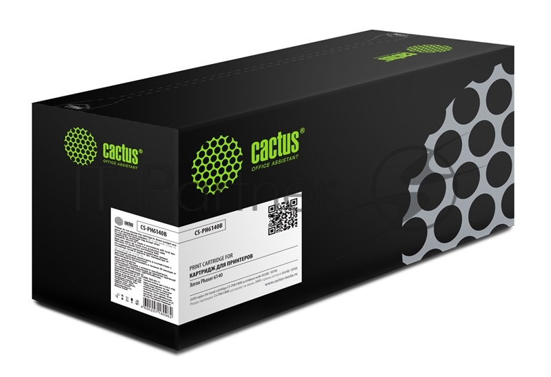 Картридж лазерный Cactus CS-PH6140B (106R01484) черный (2600 стр.) для Xerox 6140