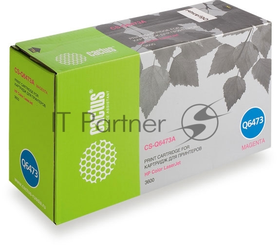 CACTUS Q6473A/AR Картридж (CS-Q6473A/AR) для принтера HP Color LaserJet 3600, пурпурный, 4000 стр.
