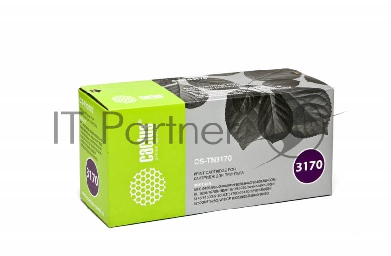 Картридж лазерный Cactus CS-TN3170 черный (7000 стр.) для Brother HL 5240/5250DN/5250DNT/5280DW
