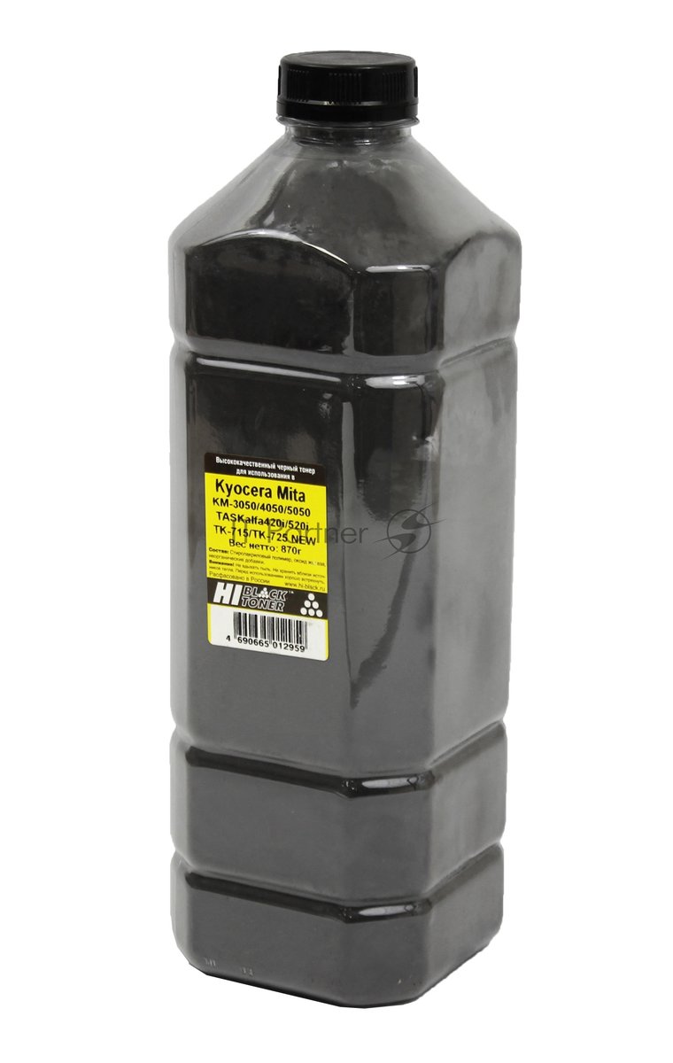 Тонер Kyocera KM-3050/4050/5050 (Hi-Black) new, TK 715, 870 г, канистра