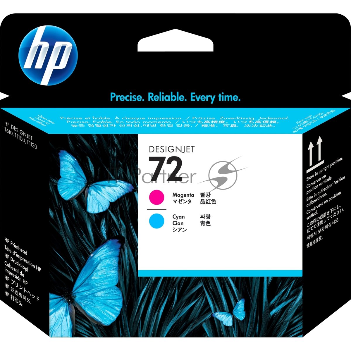 Картридж струйный HP №72 C9383A пурпурный/голубой печатающая головка для HP DJ T1100/T610