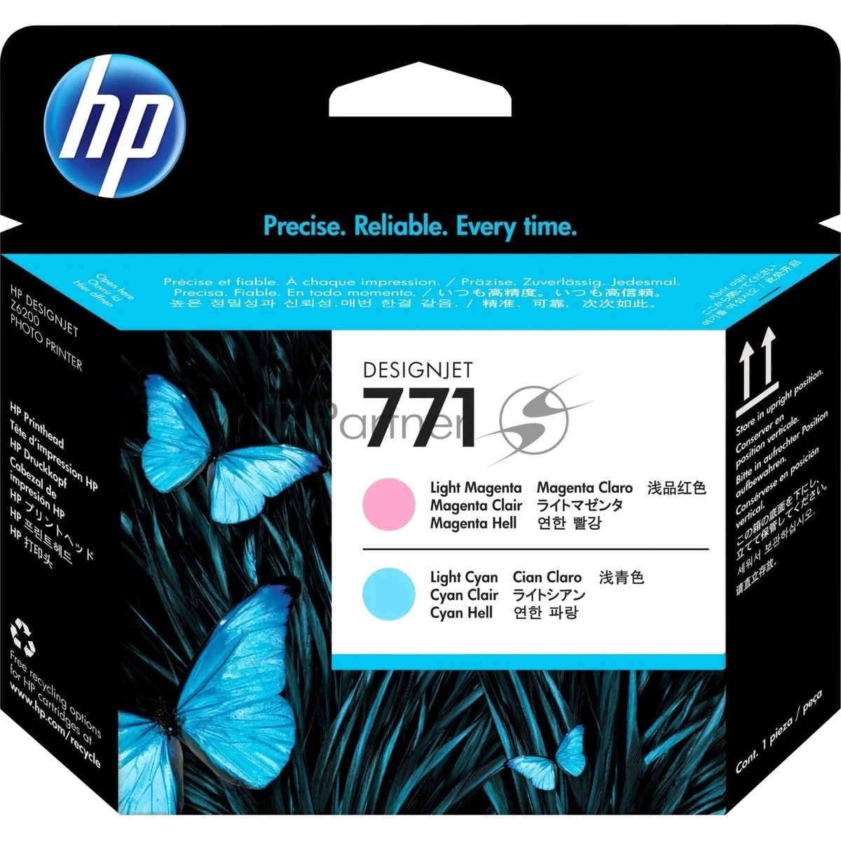Печатающая головка Печатающая головка HP 771 для DesignJet Z6200/Z6600/Z6800, cветло-голубая/светло-пурпурная