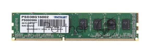 Оперативная память Patriot Signature, DDR3, 8GB (1x8 GB), 1600 MHz, CL11, DIMM