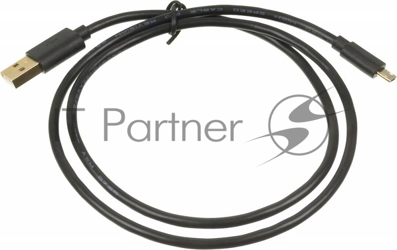 Кабель USB2.0 2A Square Connector USB A (m)/micro USB B (m) 0.75м позолоченные контакты