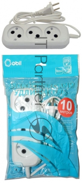 Удлинитель ОБИХОД РС-3 (ШВВП) 3x10 м (40) 150-509