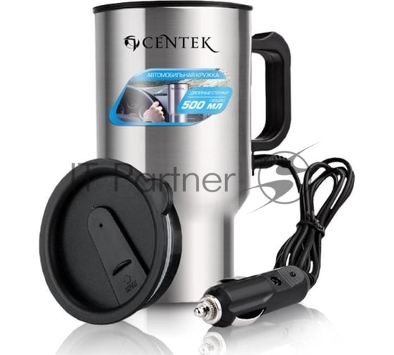 Автомобильная Centek CT-0090 35 Вт, 500 мл, сталь, работа от прикуривателя, гермет. крышка