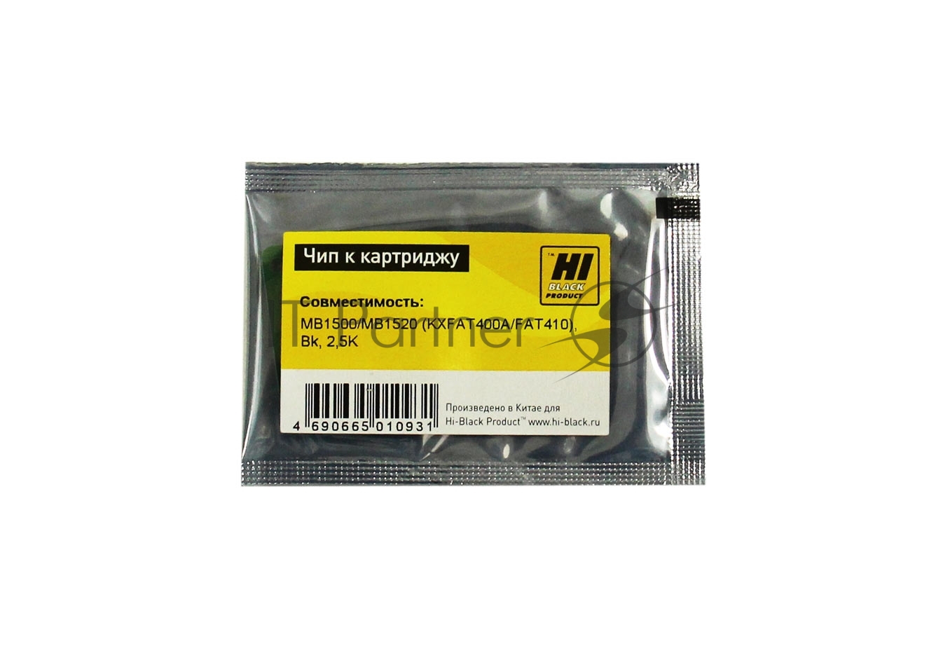 Чип Hi-Black к картриджу Panasonic MB1500/ MB1520 (KX-FAT400A/ FAT410), Bk, 2,5K