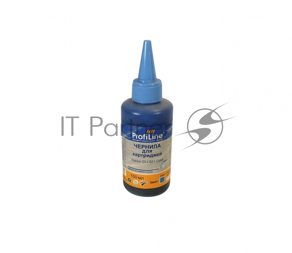 Картридж струйный ProfiLine PL-CLI-521C для принтеров Canon Pixma IP3600/IP4600/MP540/MP550/MP620/MP630/MP980 с чипом водн