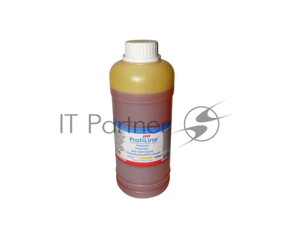 Чернила ProfiLine Premium для принтеров Canon/Epson/HP/Lexmark Yellow 500 мл водн