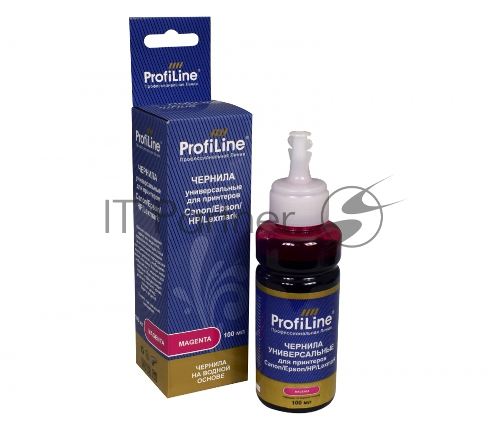 Чернила ProfiLine Premium для Canon/Epson/HP/Lexmark Magenta 100 мл водн